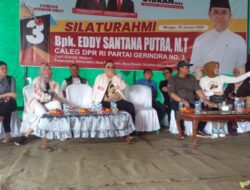 Ir.H.Edi Santana Putra Caleg DPR RI Partai Gerindra, Berjanji ke Warga Talang Kelapa Akan Menyediakan Air Bersih Dan Pembangunan Sekolah