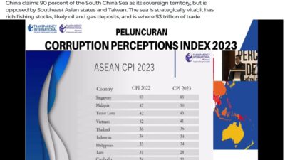 Indonesia Peringkat Enam di ASEAN dalam Indeks Persepsi Korupsi 2023