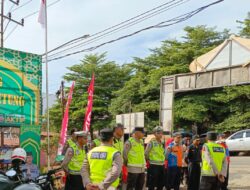 Pos Pam Betung Gelar Apel Pagi Sebelum Bertugas.