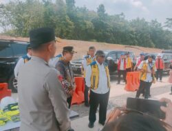 Bhabinkamtibmas Desa Sukamulya Cek dan Monitoring Kunjungan Menteri PUPR RI