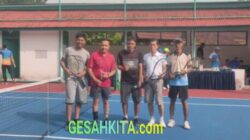 Ketua DPRD Kabupaten Banyuasin H.Iriawan Setiawan.SH,Apresiasi Turnamen Bola Tenis Dilapangan Polres Banyuasin