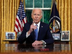 Ini transkrip pidato Biden di mengenai keputusannya untuk meninggalkan pemilihan presiden 2024