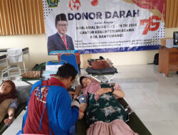 Kepala Kantor Kementerian Agama Banyuwangi Gelar Donor Darah, Hari Amal Bhakti ke-79 di MAN 2 Banyuwangi