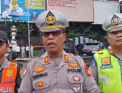 Razia Gabungan Satlantas Polrestabes Palembang di Bundaran Cinde, Menahan Belasan Roda Dua