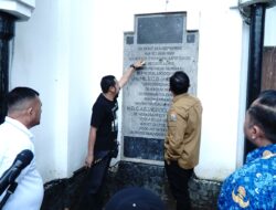 Bukti Sejarah Kantor Ledeng, Penemuan Prasasti Kuno Di Kantor Wali Kota Palembang ,  Pj  Walikota Ungkap Fakta Ini….