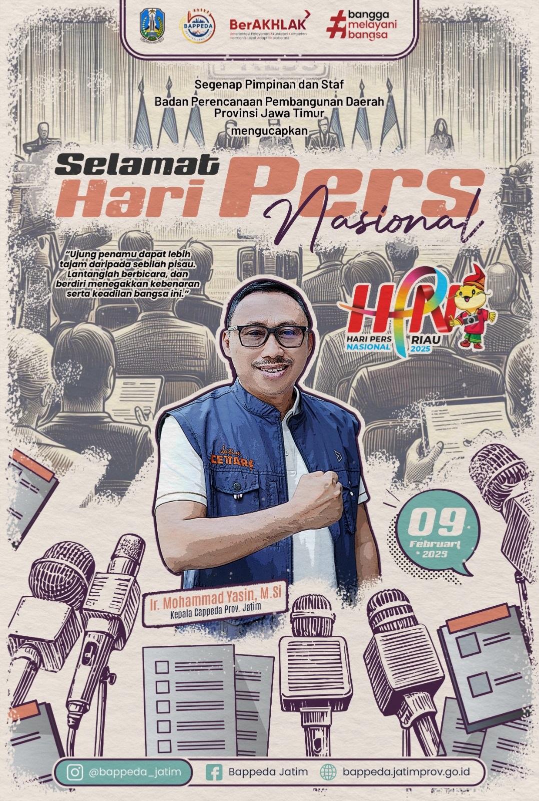 banner selamat hari pers, hari pers 2025