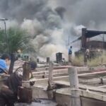 Diduga Ilegal Refinery Di Babat Toman Terbakar