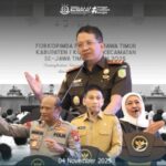 Kajati Jatim Dr. Kuntadi, S.H., M.H., Narasumber Pada Rakor Peningkatan Sinergitas Menjaga Kerukunan, Keamanan, dan Ketertiban