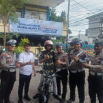 Satlantas Polres Pasuruan Melakukan Pendampingan Kepada Pelajar untuk Penertiban Kendaraan SMA Negeri 1 Pandaan