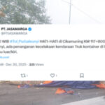Update Lalin Jasa Marga, Truk Terbalik di Tol Palimanan-Kanci, Jalur Jagorawi dan Japek Lancar Truk Terbalik, Tol Palimanan-Kanci