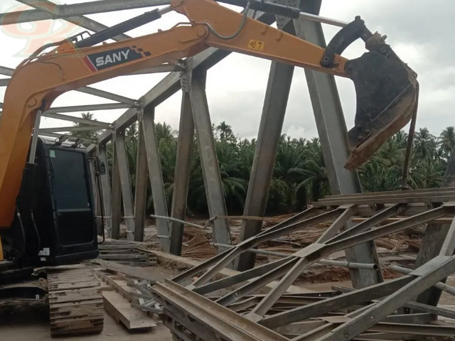 pemasangan jembatan bailey pemasangan jembatan bailey