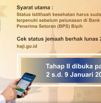 Pemerintah Beri Keringanan untuk Pelunasan Biaya Haji Lewat Tahap Kedua Pelunasan Biaya Haji
