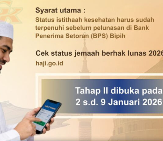 Pemerintah Beri Keringanan untuk Pelunasan Biaya Haji Lewat Tahap Kedua Pelunasan Biaya Haji