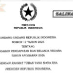 Pemerintah Rilis Rincian UU APBN 2026, Target Pajak Rp2.693 Triliun dan Defisit 2,68% PDB UU APBN 2026