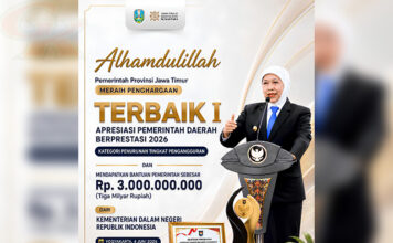 Raih Penghargaan Kemendagri Kategori Pemda Terbaik dalam Penurunan Pengangguran, Gubernur Khofifah: Alhamdulillah, Hasil Sinergi Semua Elemen Penghargaan Kemendagri